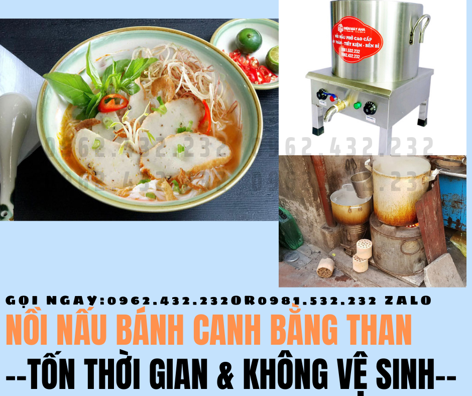 Nồi nấu bánh canh bằng than đã lỗi thời