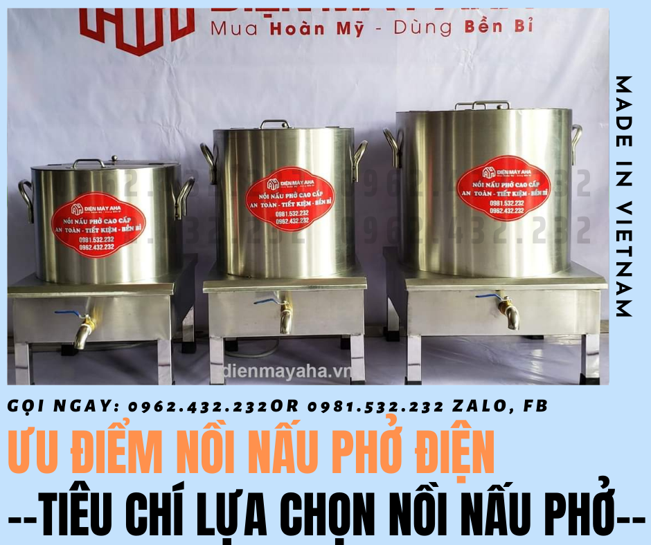 Ưu điểm nồi nấu phở bằng điện