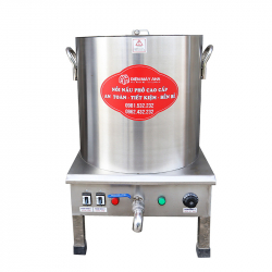 Nồi nấu phở 120 lít điện liền