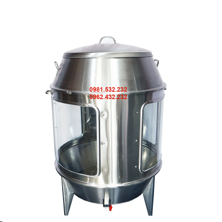 Lò quay vịt 90cm KÍNH