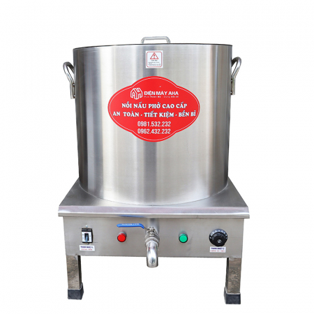 Nồi nấu phở 100  lít điện liền