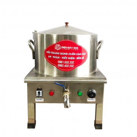 Nồi tráng bánh cuốn 35cm có bệ inox 304