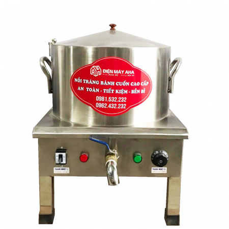 Nồi tráng bánh cuốn 40cm có bệ inox 304