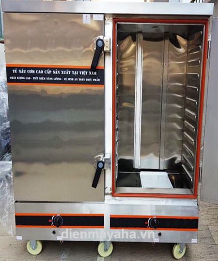 Tủ nấu cơm công nghiệp 24 khay dùng gas